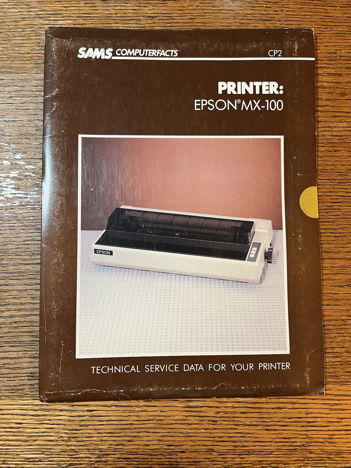 SAMS Computerfacts CP2 Epson MX-100 Printer Technical Service Manual Vintage