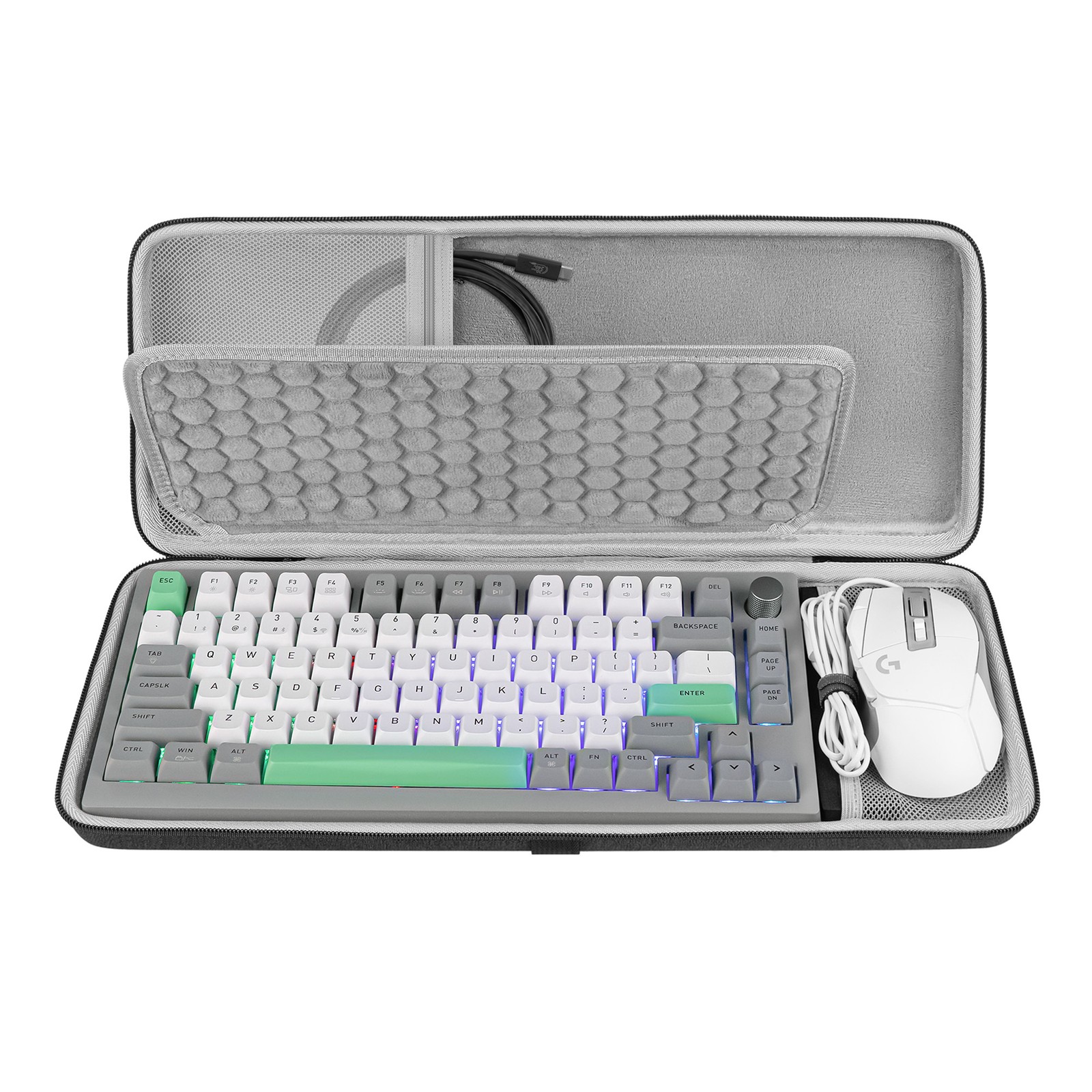 Geekria Carrying Case for75%/84 key Keyboards Compatible with ASUS ROG Azoth 75%