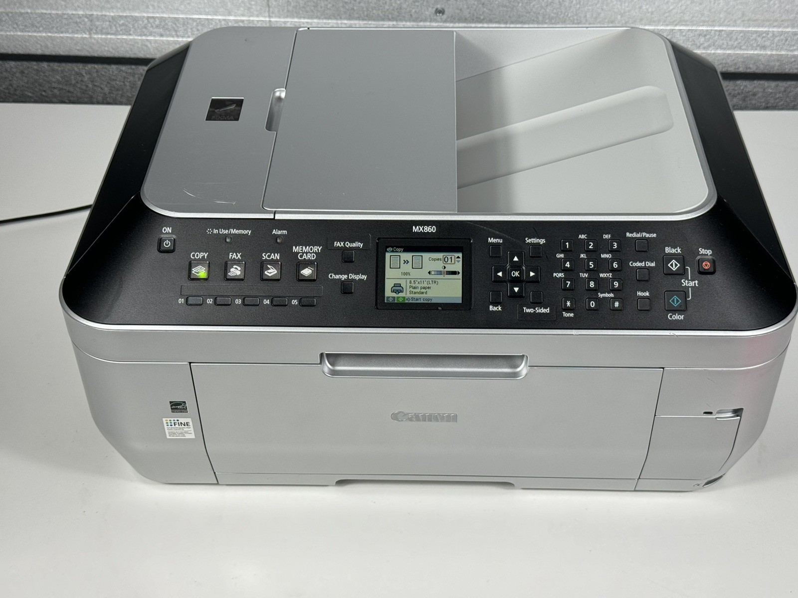 Canon PIXMA MX860 All-In-One Inkjet Printer Copy, Scan, Fax -  Tested