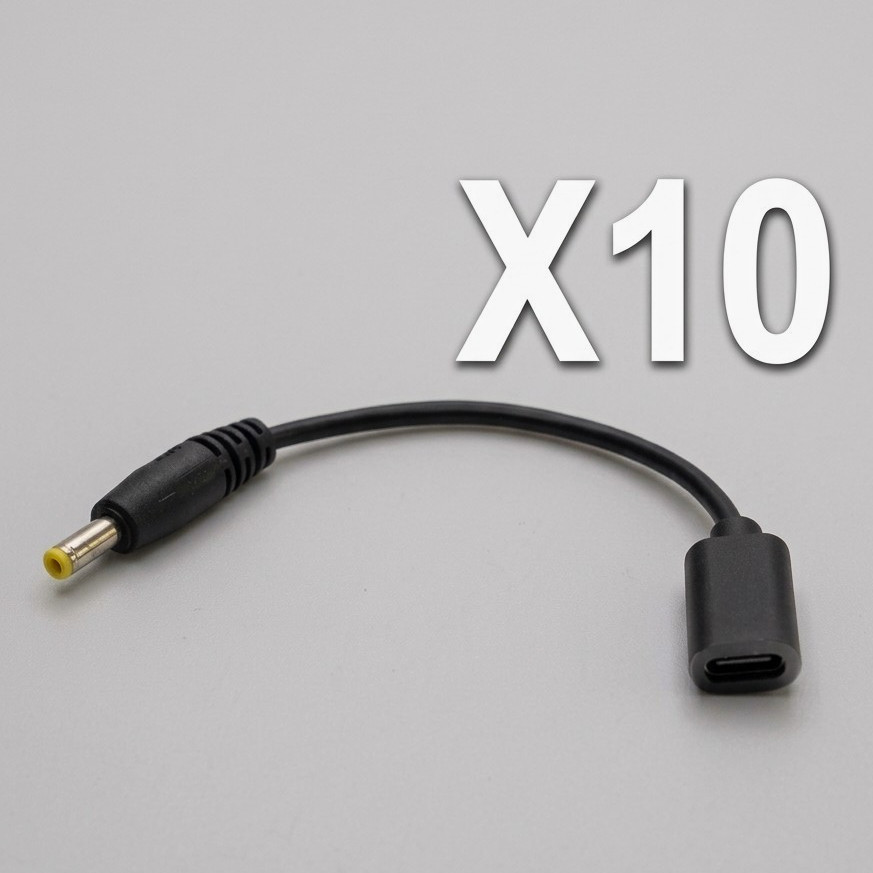 LOT OF 10 USB-C to DC  Cable Adapter For Sony PSP 1000 2000 3000 Bulk