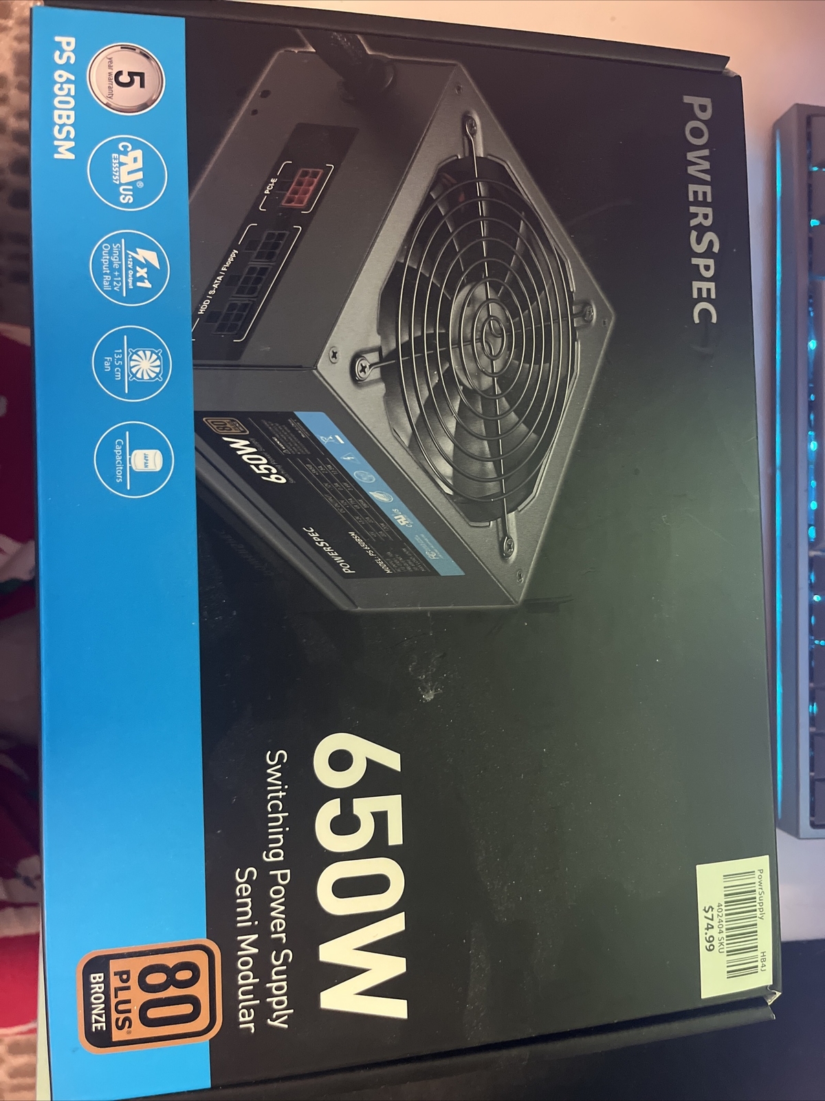 POWERSPEC 650W Power Supply