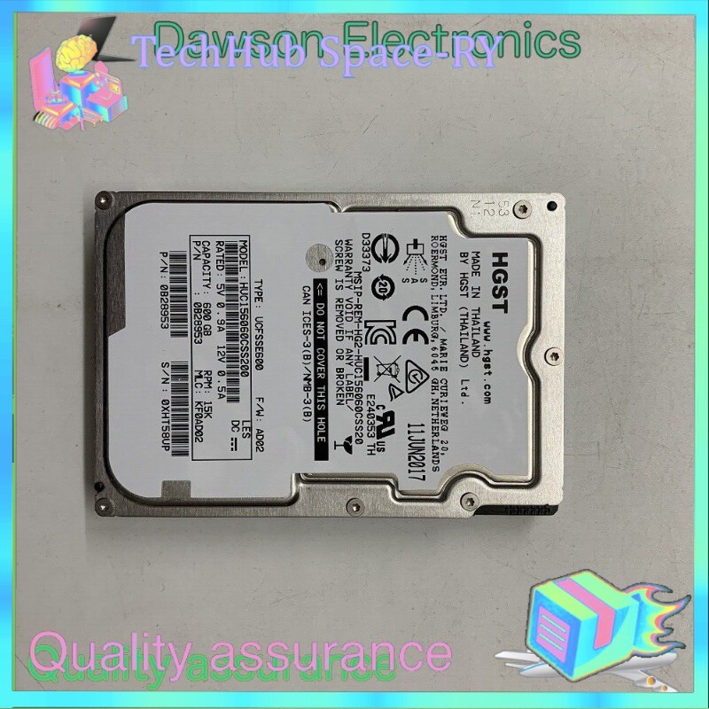 Hitachi HUC156060CSS200 600GB 15K RPM 128MB 12Gb/s 2.5" SAS Hard Drive 0B28953