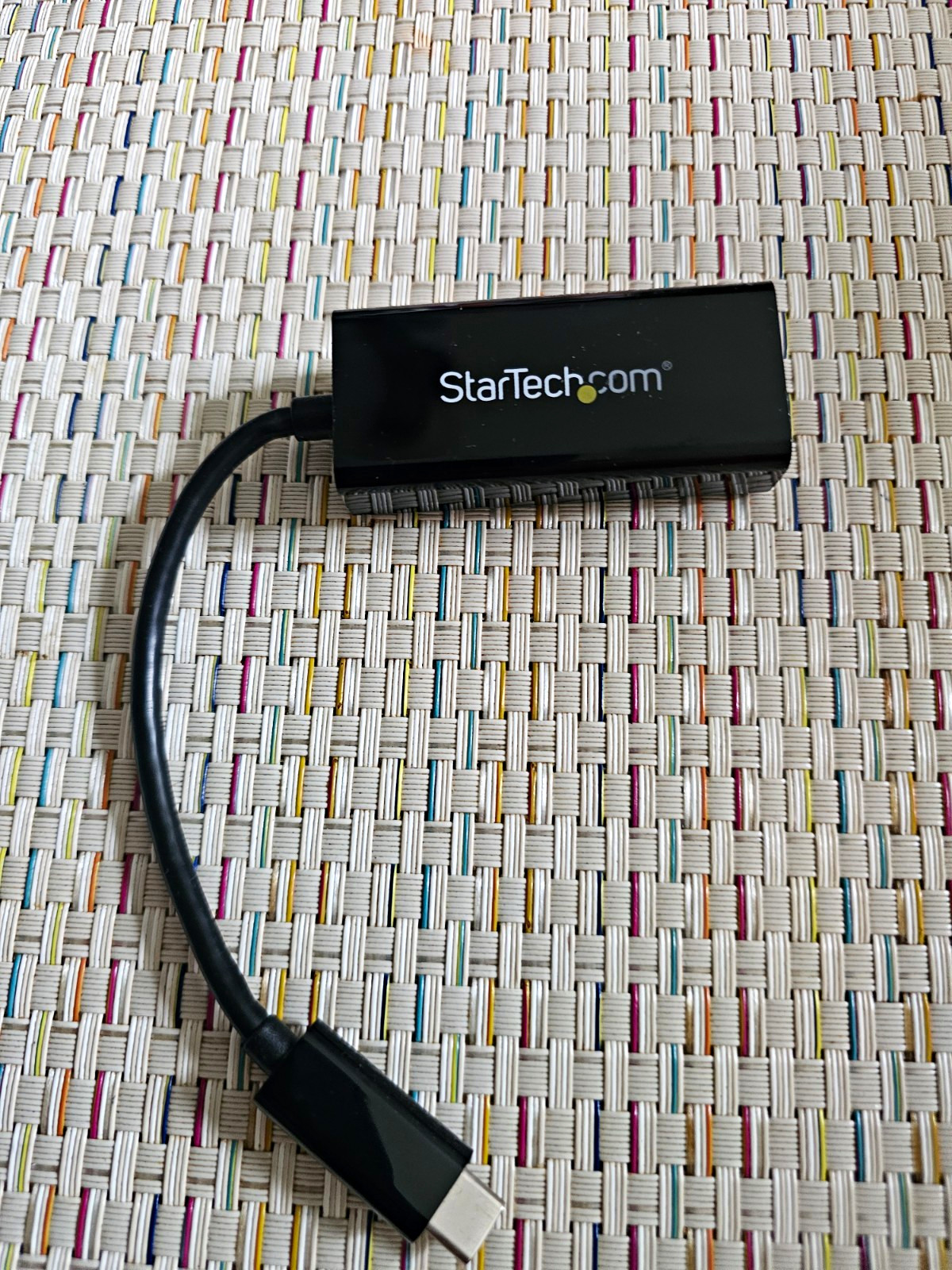 StarTech.com USB-C to RJ-45 Female Ethernet Adapter Portable 15cm Black