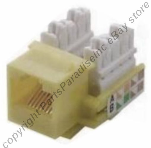 Lot100pcs/pack Cat5e RJ45 Keystone Network 10/100/1000 Jack 110Punch{IVORY/BEIGE