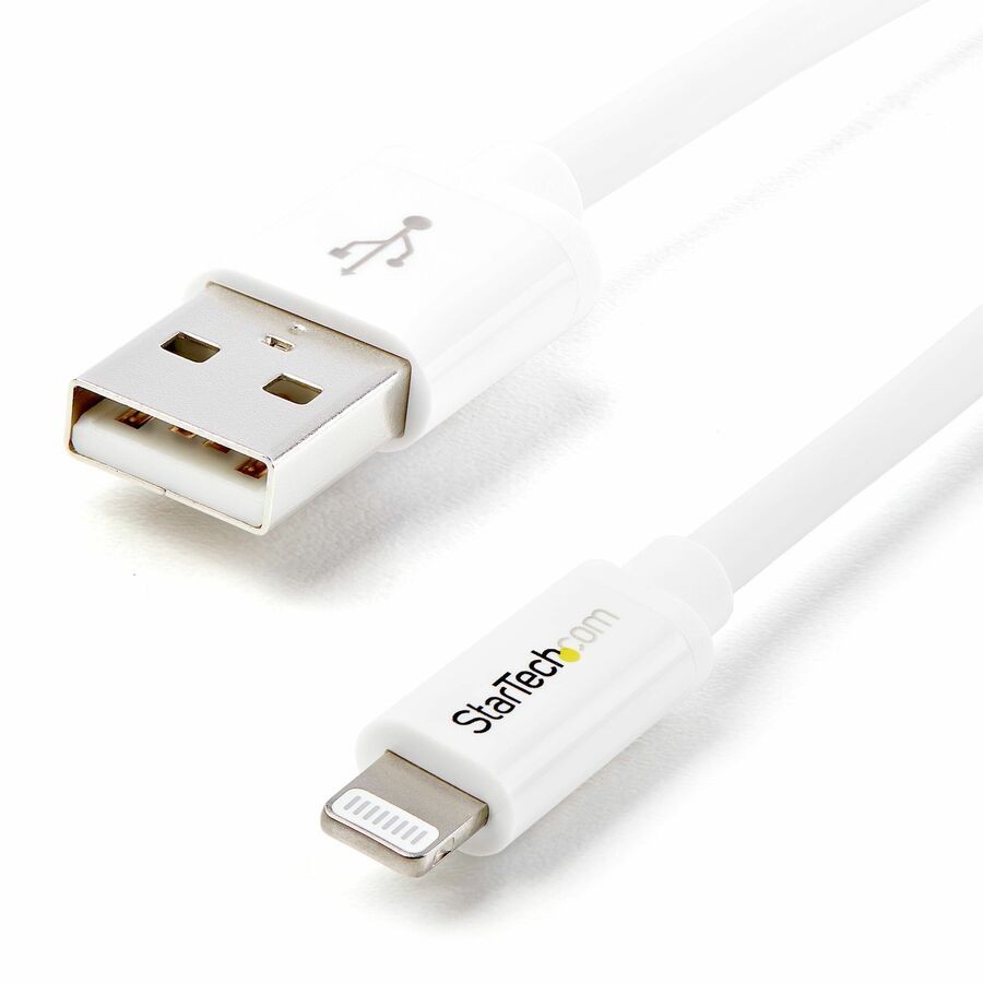 StarTech USBLT2MW 6ft Long White Apple 8-pin Lightning Connector to USB Cable