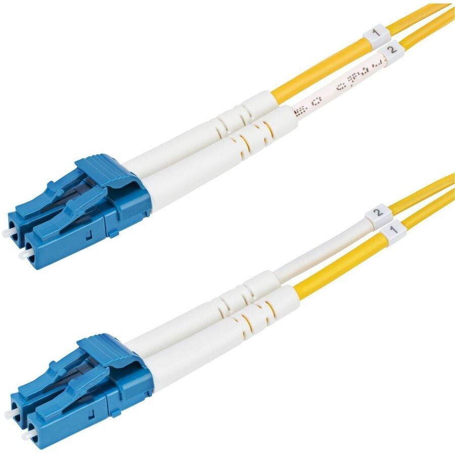 StarTech 30m (98.4ft) LC to LC (UPC) OS2 Single Mode Duplex Fiber Optic Cable,
