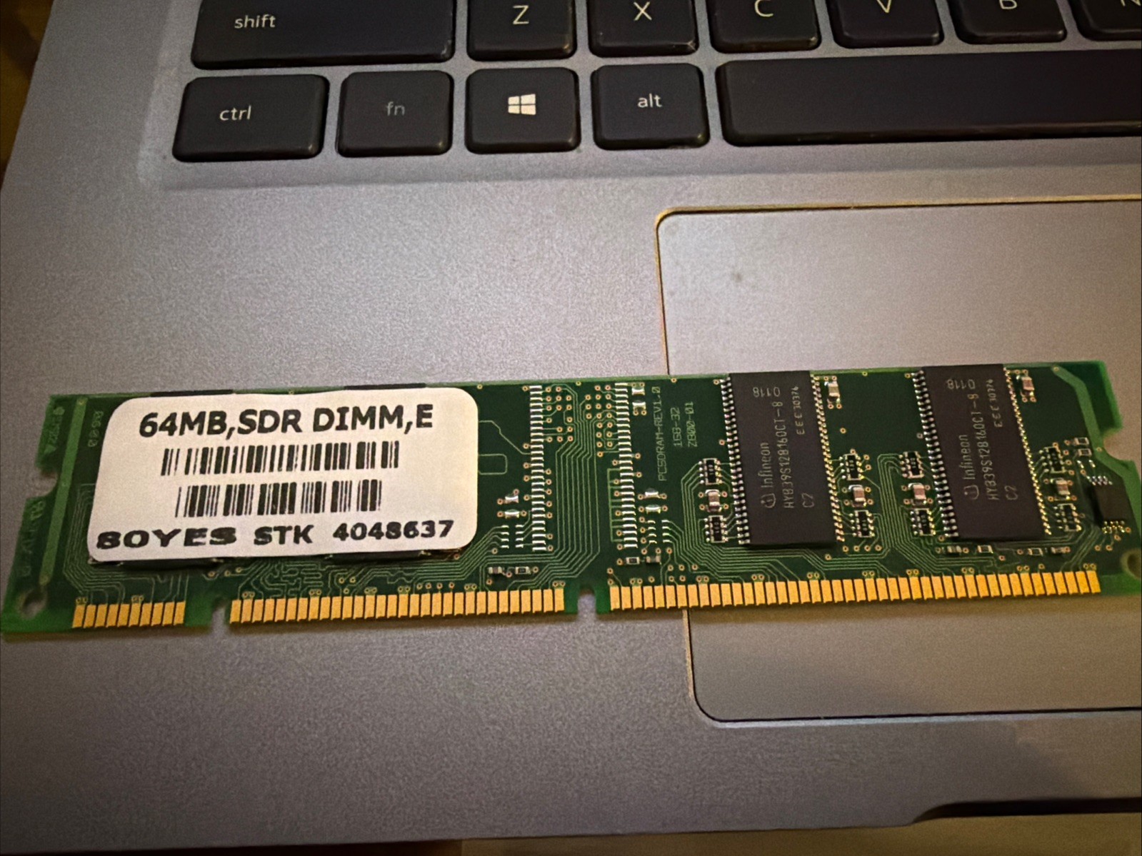 64MB PC100 SDRAM 168-Pin DIMM Desktop Memory RAM Module Vintage Retro