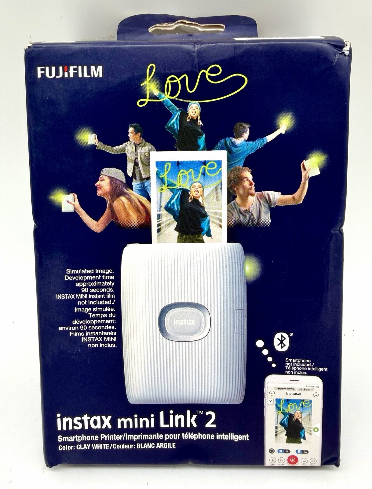 Fujifilm Instax Mini Link 2 Smartphone Printer - Clay White