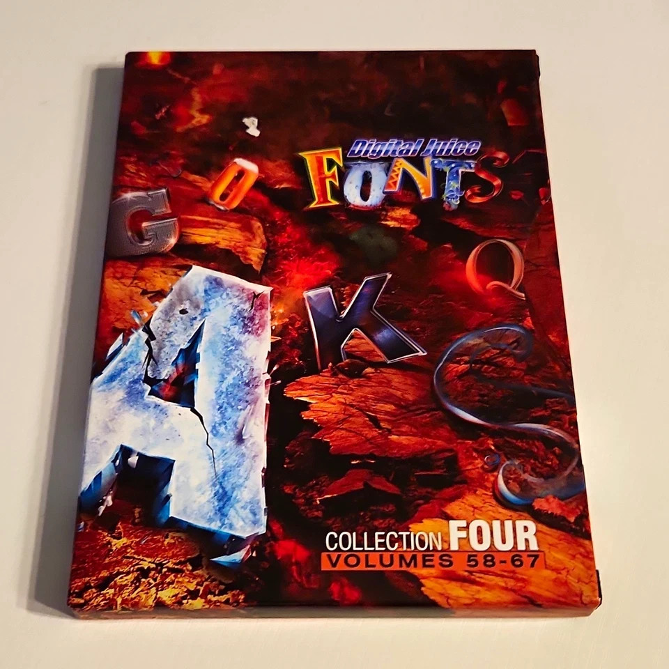 Digital Juice Fonts Collection Juicer 3 Sound FX Production Software DVD Lot
