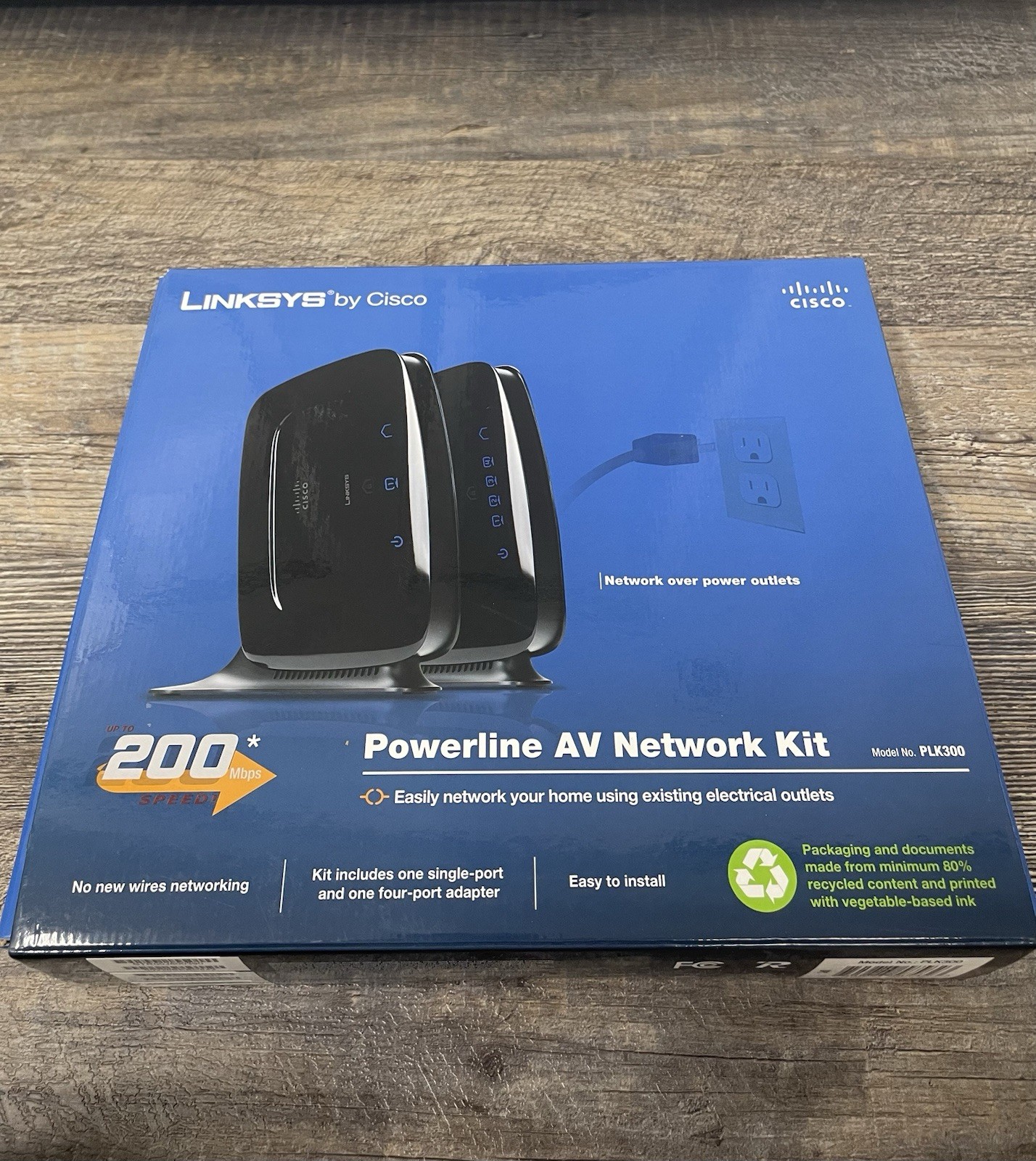 Cisco Linksys Model No. PLK300 Powerline AV Network Kit