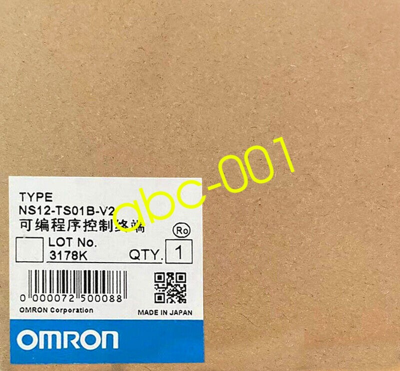 One Omron NS12-TS01B-V2 Touch Screen New In Box Expedited Shipping