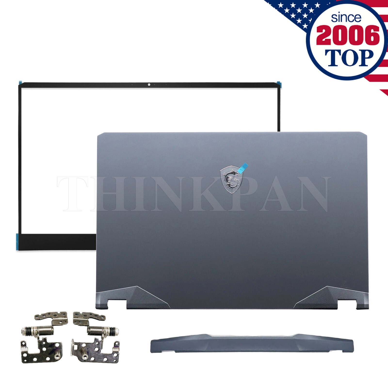 New LCD Back Cover+Bezel+Hinge For MSI GE76 Raider 10SGS 10SFS 10UE 11UE MS-17K1