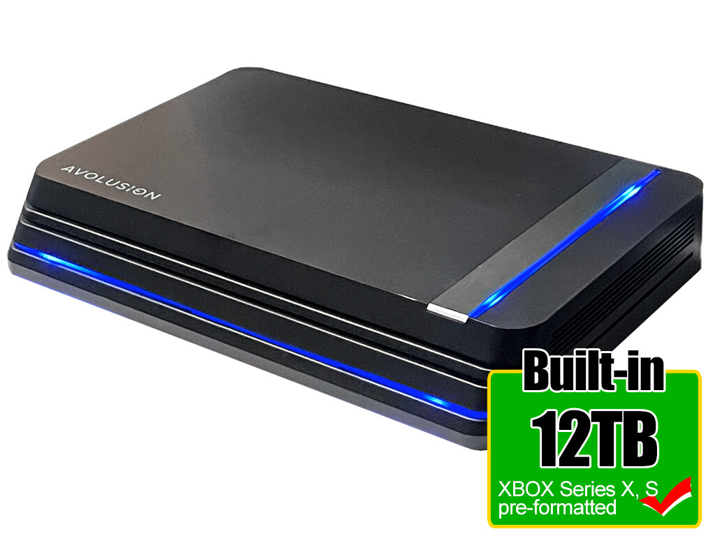 Avolusion HDDGear Pro X 12TB USB 3.0 External Gaming Hard Drive -XBOX Series X,S