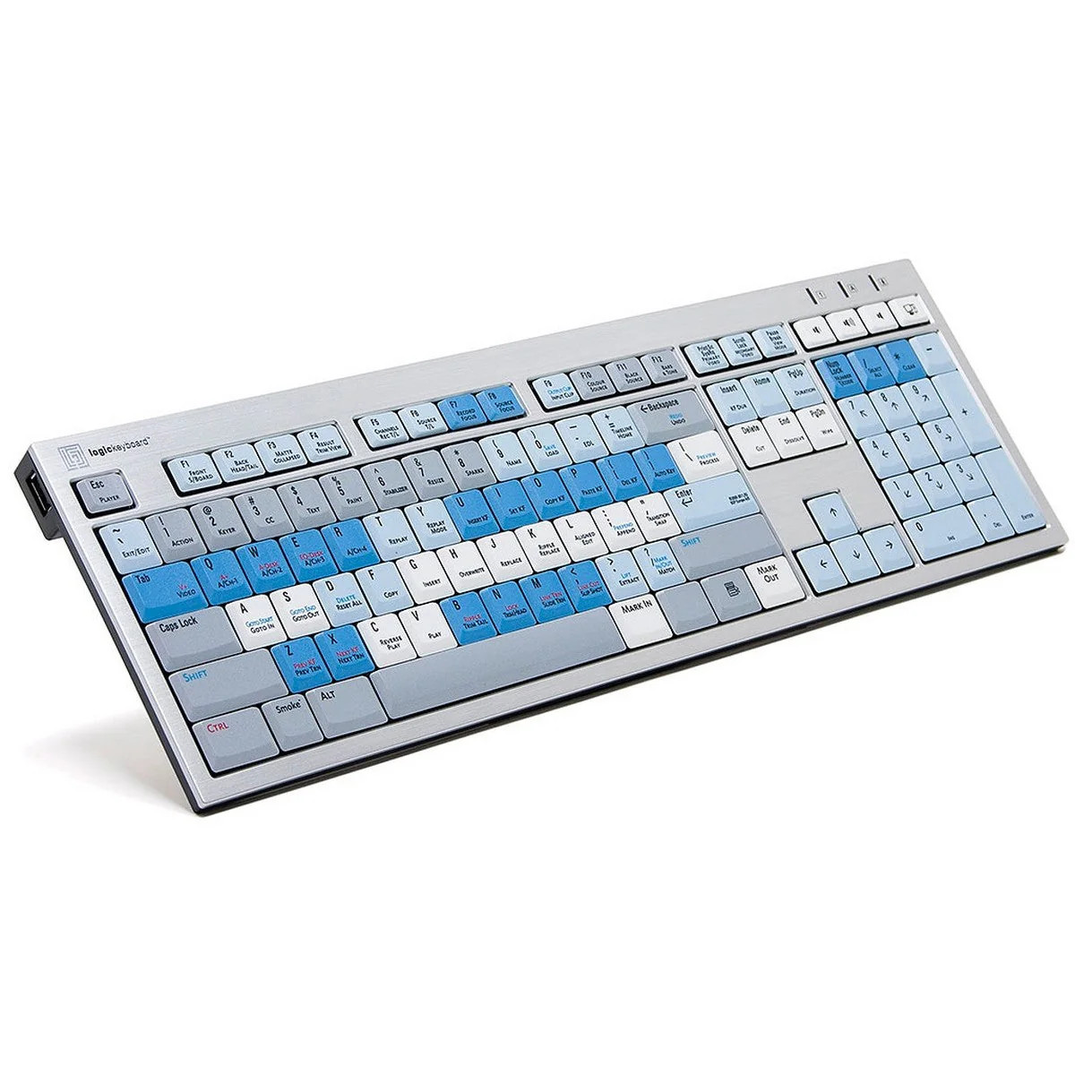 Logickeyboard Autodesk Smoke Slim Line Linux Keyboard Shortcut Keyboard for Auto