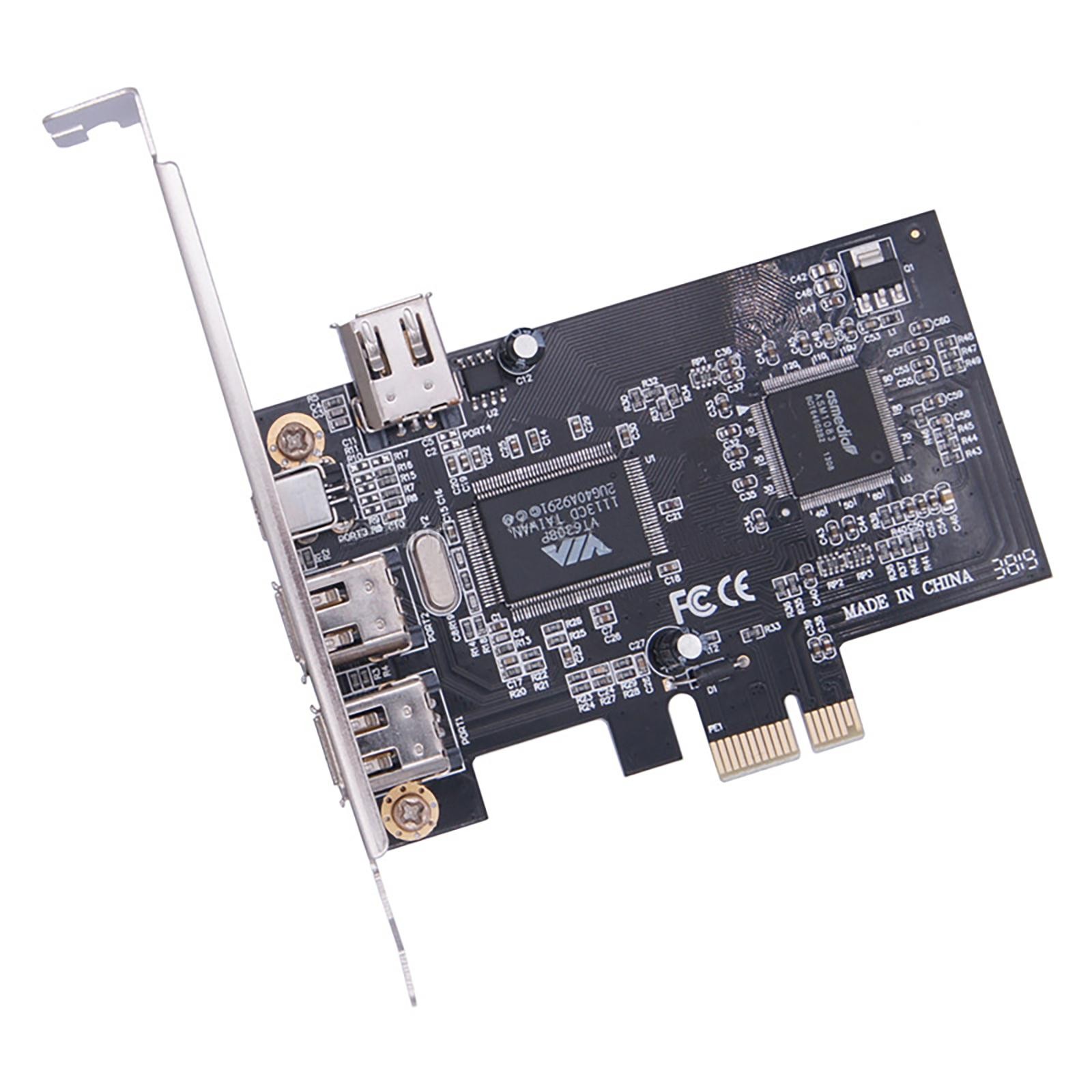 PCI Ex1 to External IEEE 1394 Adapter Card Controller With Bracket  Adapter