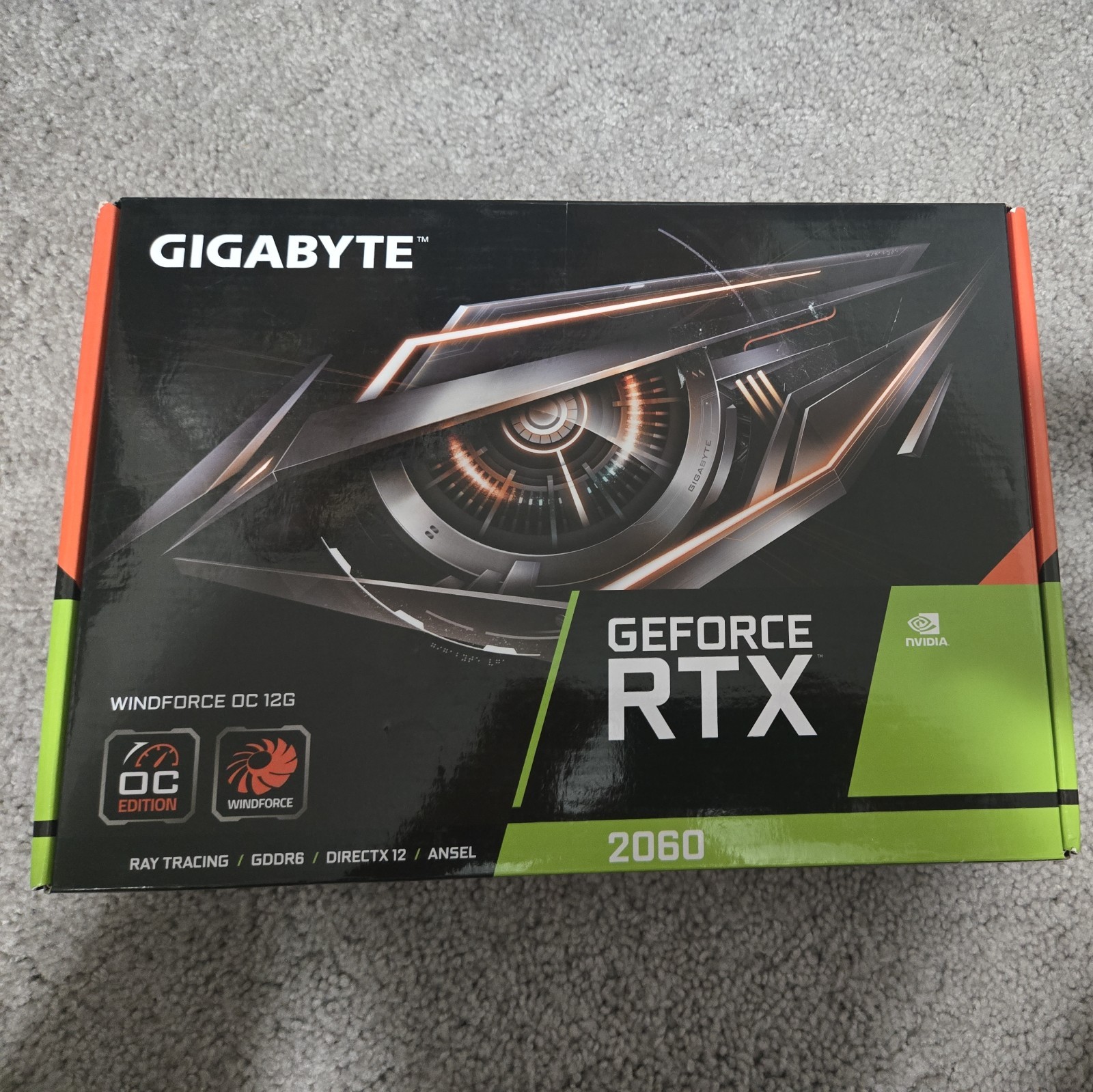 Gigabyte Windforce OC RTX 2060 12GB Graphics Card