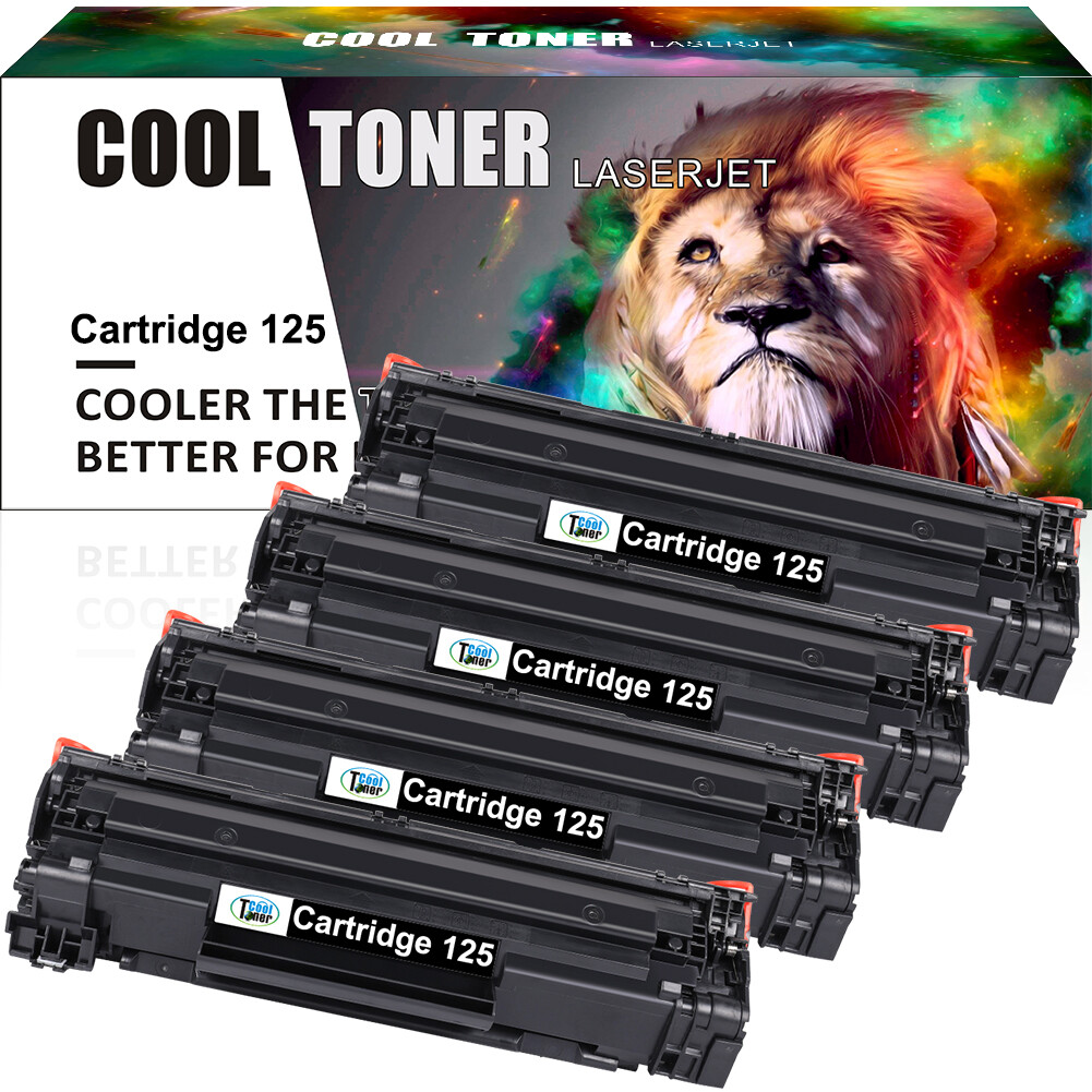 4 Pack 125 Toner Cartridge For Canon 125 ImageClass MF3010 LBP6000 LBP6030w