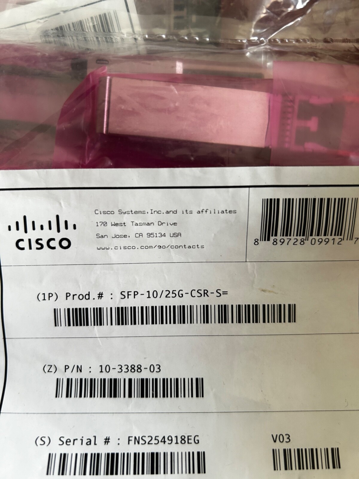 cisco SFP-10/25G CSR-S(3 YEAR WARRANTY FREE UK SHIPPING)
