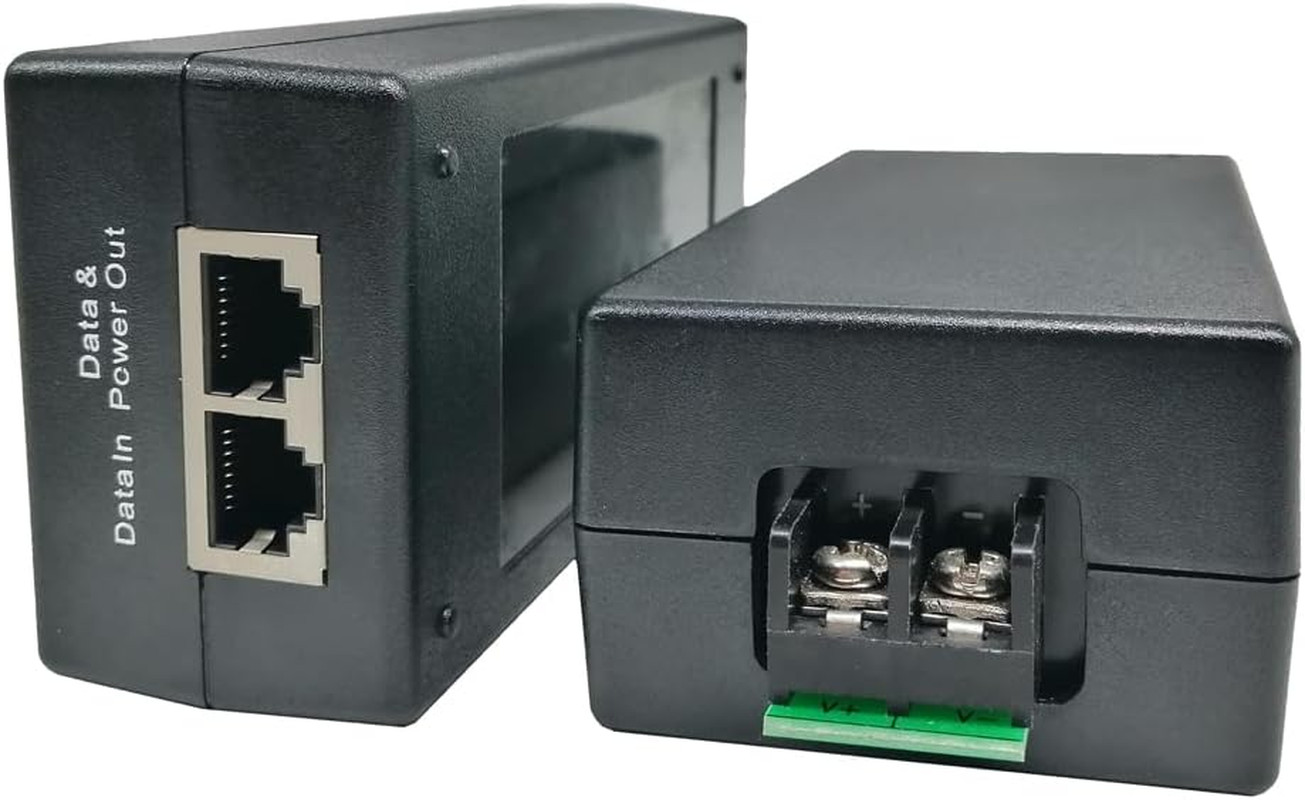 Gigabit DC Poe+ Injector | 12V 24V DC Input | 50V 30W DC Poe+ Out | DC to DC