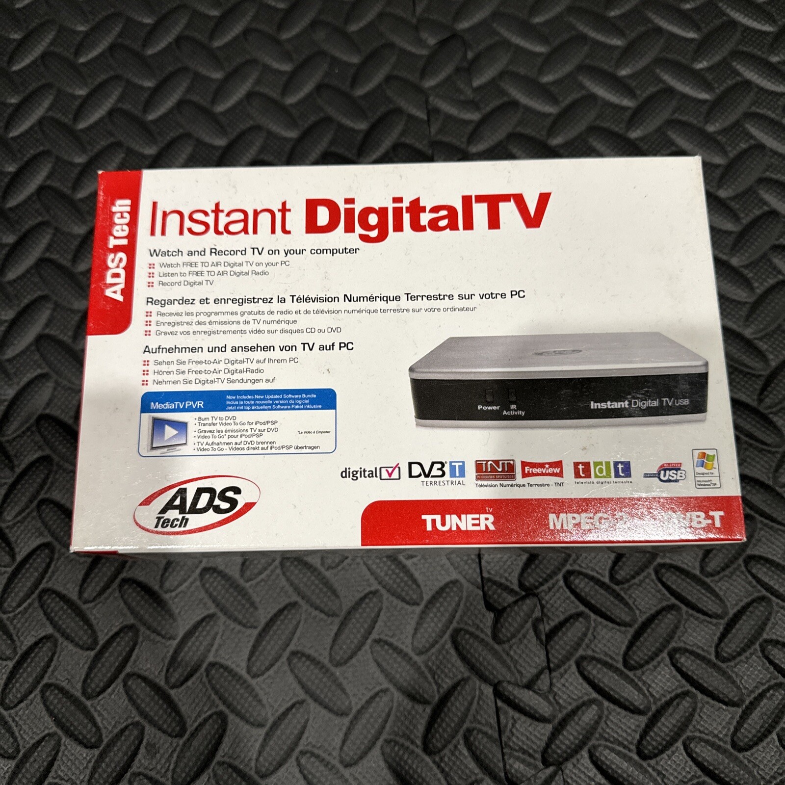 Vintage ADS Tech Instant Digital TV Record To Computer TV Tuner MPEG-2 USB New