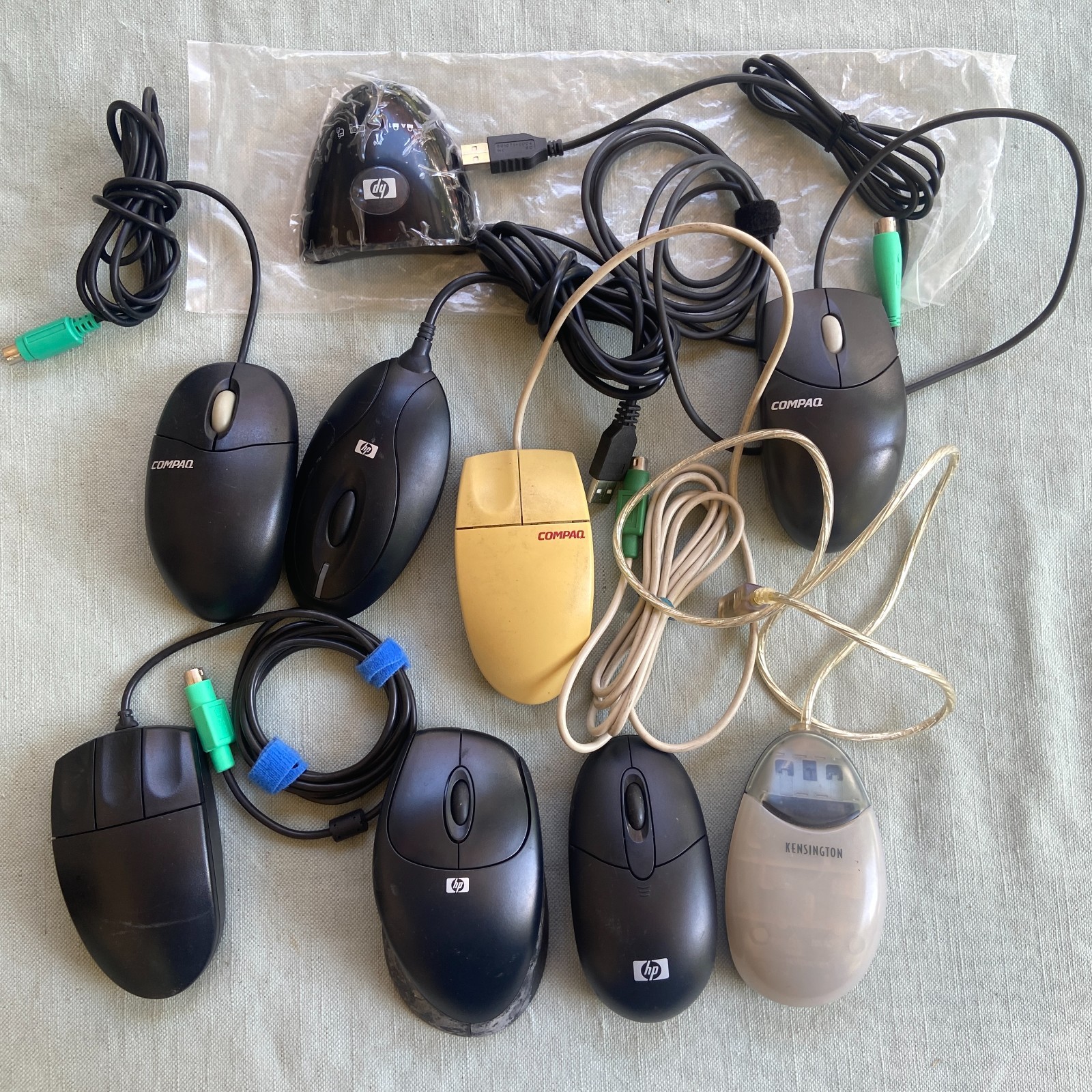 HP Compaq Mouse Lot USB PS/2 Wireless Receiver C-BG17-Dual MUR0208 M-RR95 N8RBP