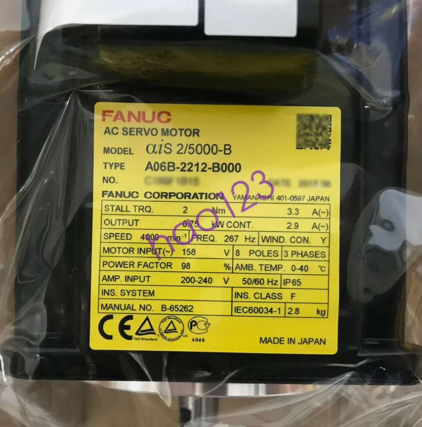 A06B-2212-B000 Fanuc Servo Motor NEW Fast Shipping By DHL/FedEx