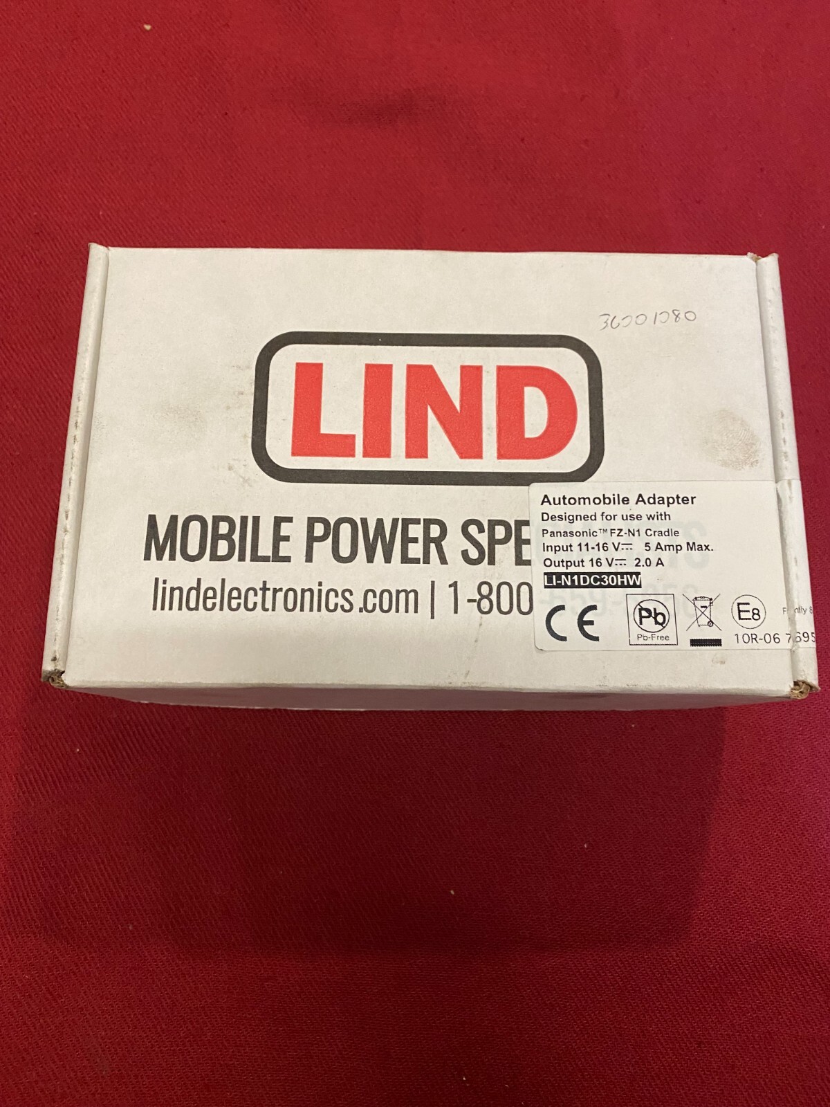 LIND ELECTRONICS INC., AUTO POWER ADAPTER ,LI-N1DC30HW, 2250,  NEW OPEN BOX