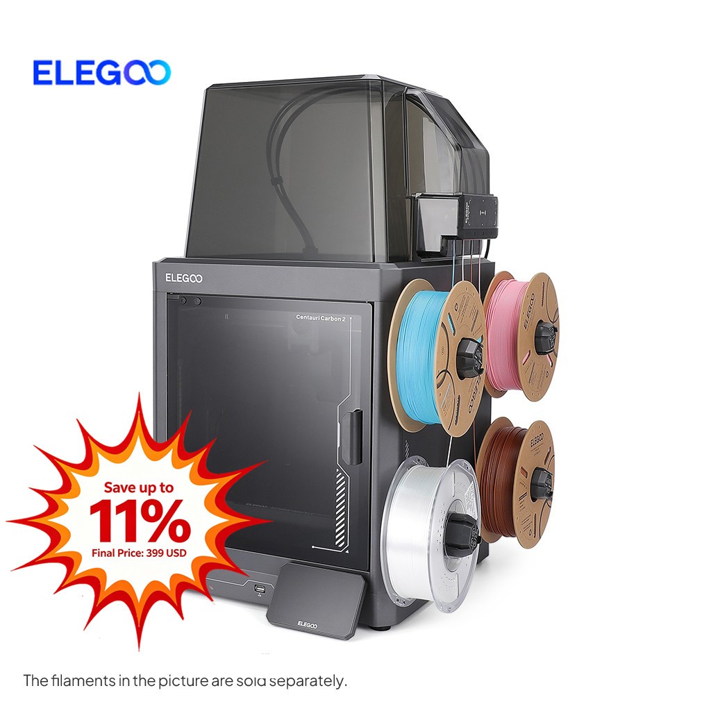 ELEGOO Centauri Carbon 2 Combo Printer 1-Click Full Auto Leveling 500mm/s