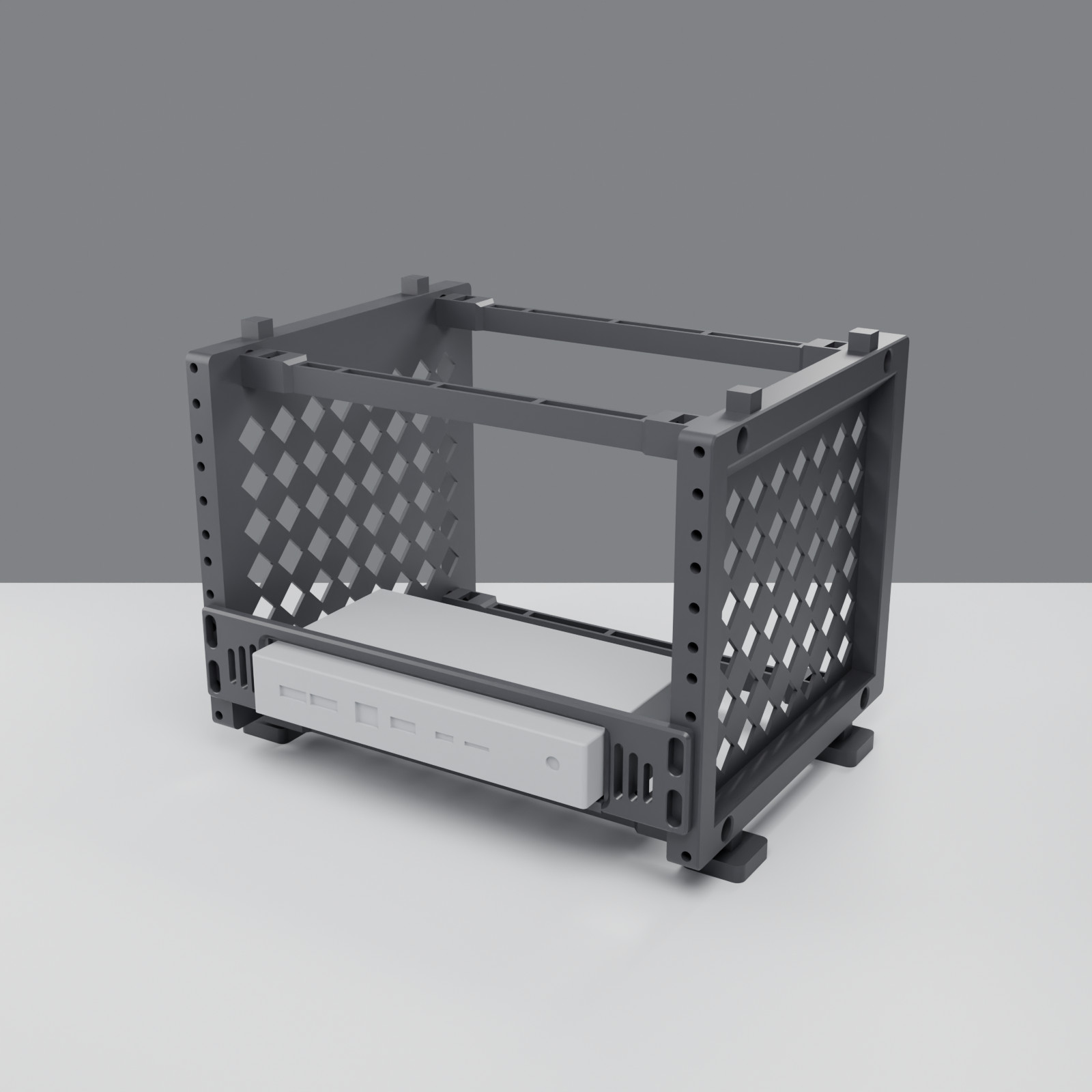 10 Inch Rack Mount 1U for Raspberry Pi CM5 IO Case Compute Module 5 Homelab PETG