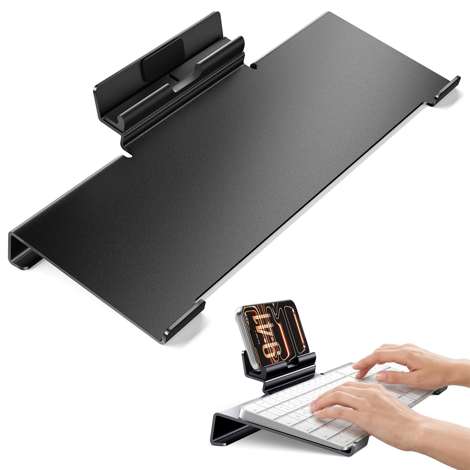 Vaydeer Metal Keyboard Phone Stand Desk Riser