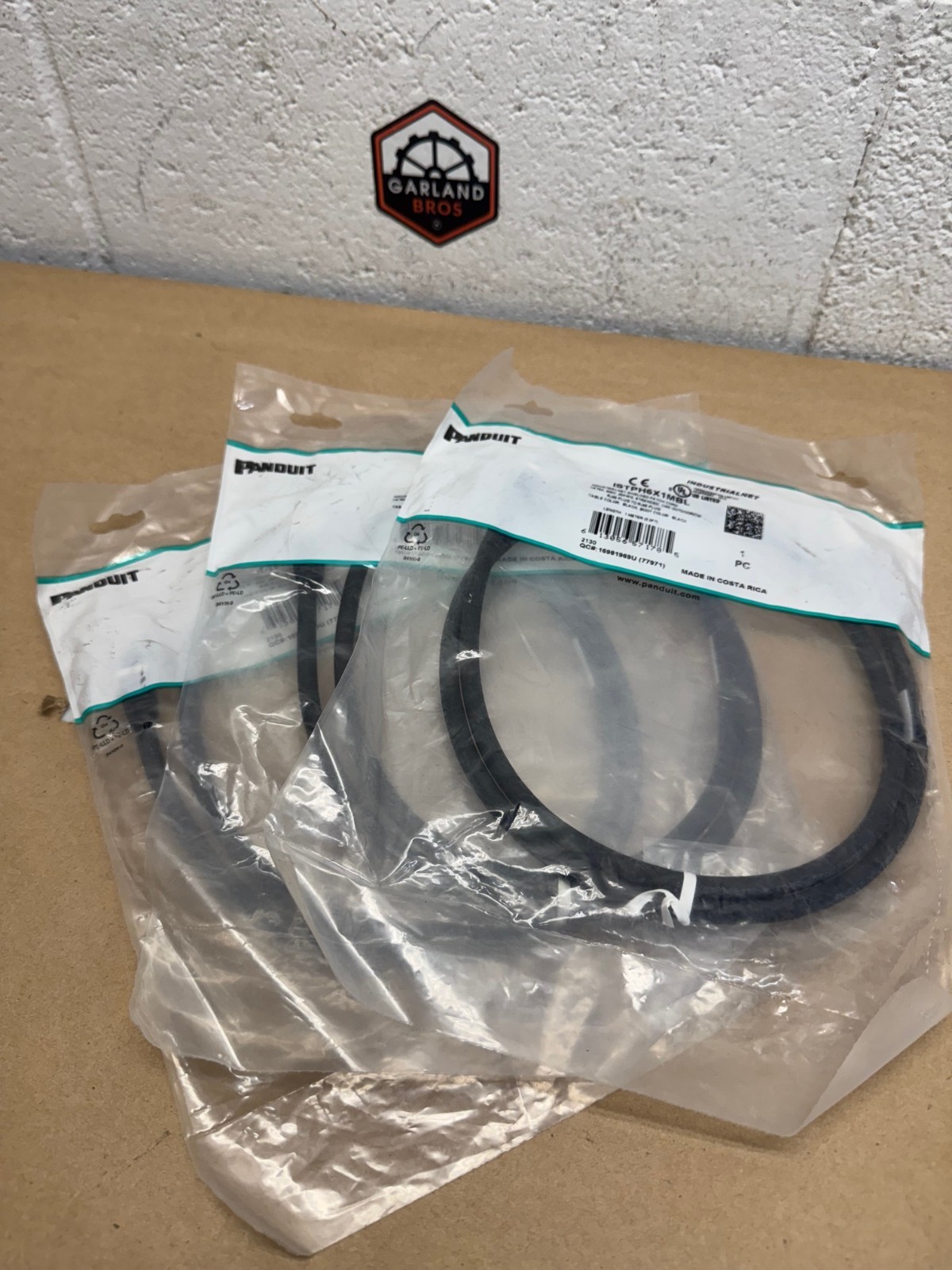 Panduit ISTPH6X1MBL Net Shielded Patchcord 600V RJ45 to RJ45 Black (Qty 3) *NEW*