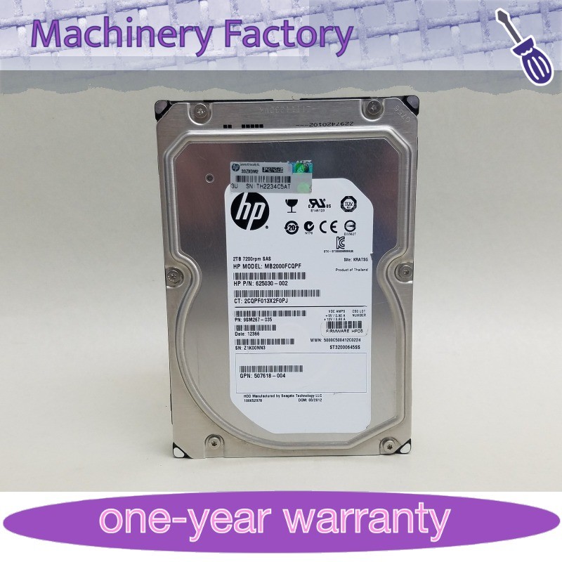 1PCS 1D9NN ST32000645SS FOR Dell CONSTELLATION 2TB 7200RPM 6Gbps 3.5" SAS Hard