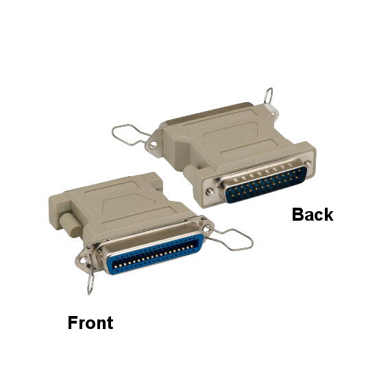 [x10] DB25 Male to CN36 Female Parallel Printer Adapter Convert Molded Shielded