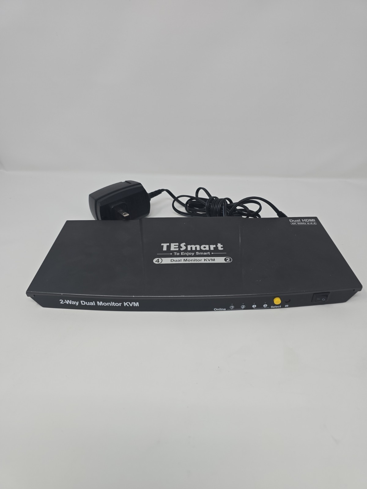 TESmart 2 Port KVM Switch HDMI Dual Monitor 4K 60Hz