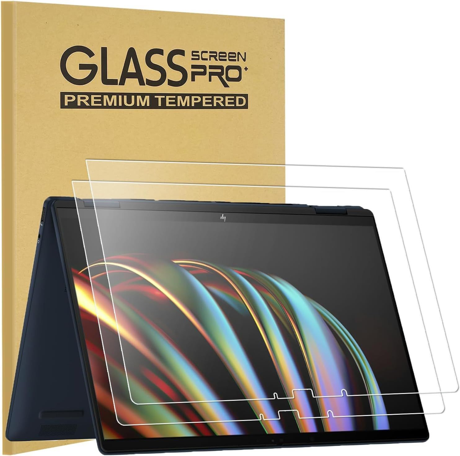 Tempered Glass Screen Protector 2-Pack for 2025 HP OmniBook 5 Flip 14" & 2024 En