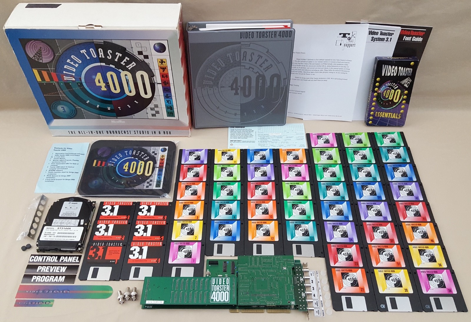 NewTek Video Toaster 4000 for Commodore Amiga 4000 4000T 3000 3000T 2000 BOXED