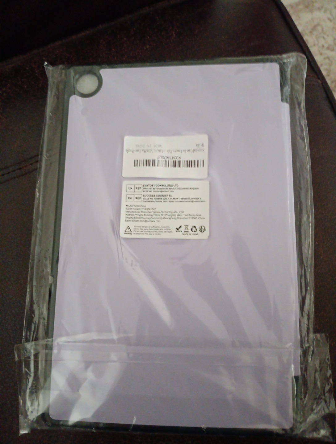 Sanyetral Case For Lenovo M10 Plus  Purple
