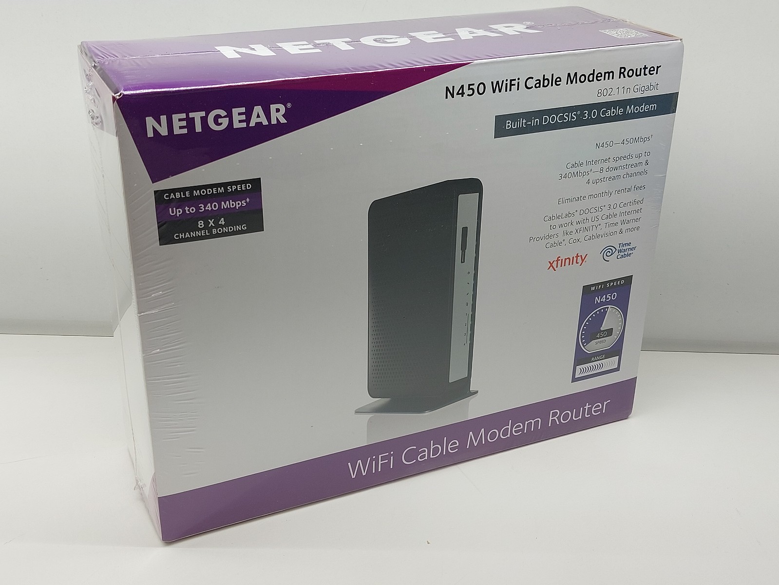 Netgear N450 DOCSIS 3.0 WiFi Cable Modem Router 606449102871