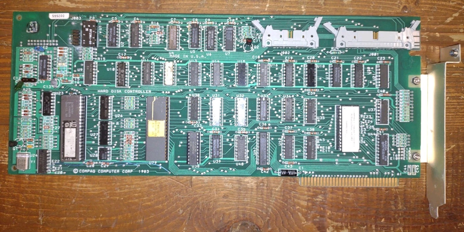 Compaq computer corp Western Digital 8-bit Hard Disk Controller card vintage