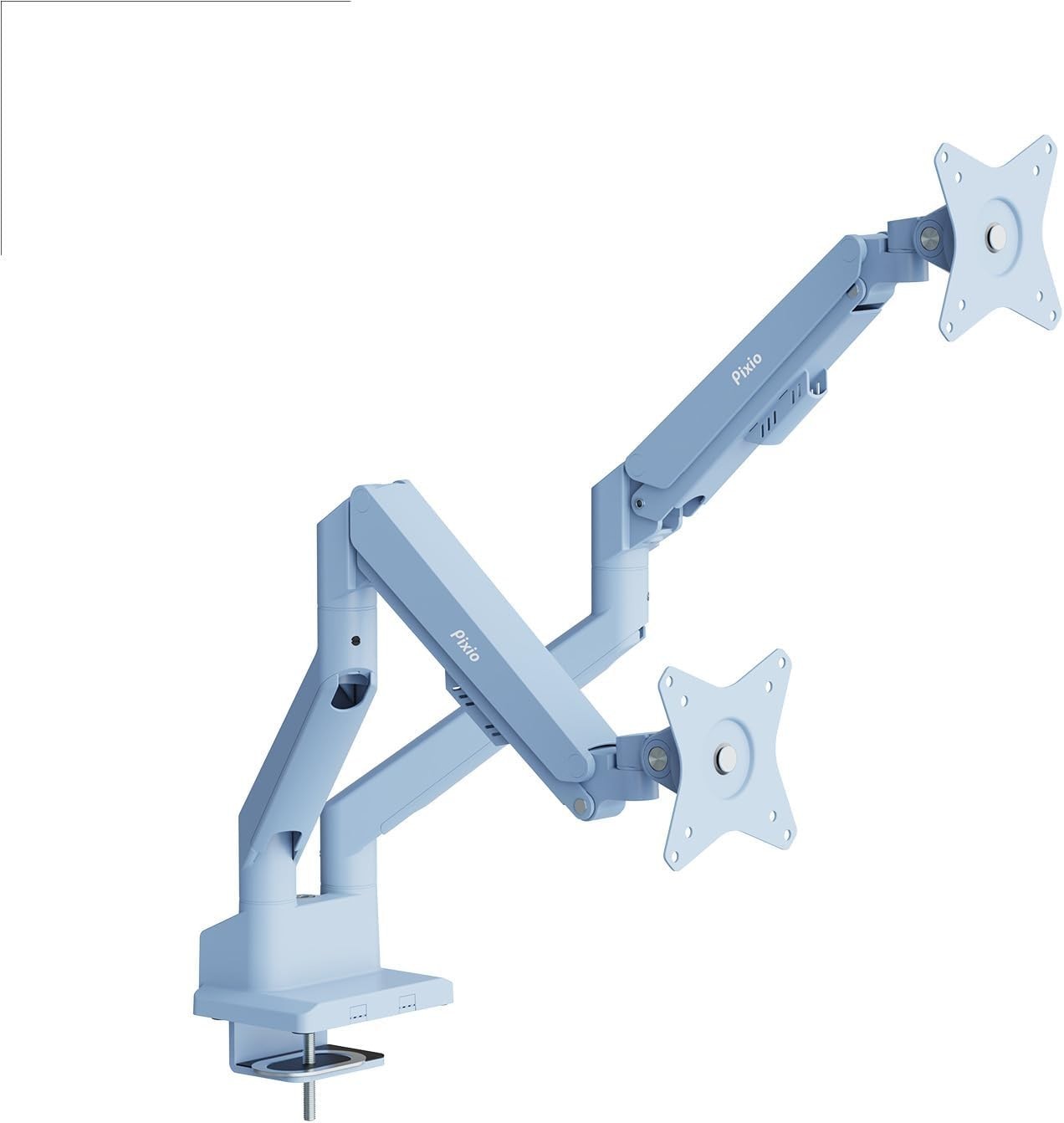 Pixio PS1D Wave Pastel Blue Dual Monitor Arm  32-inch PSW1DBL