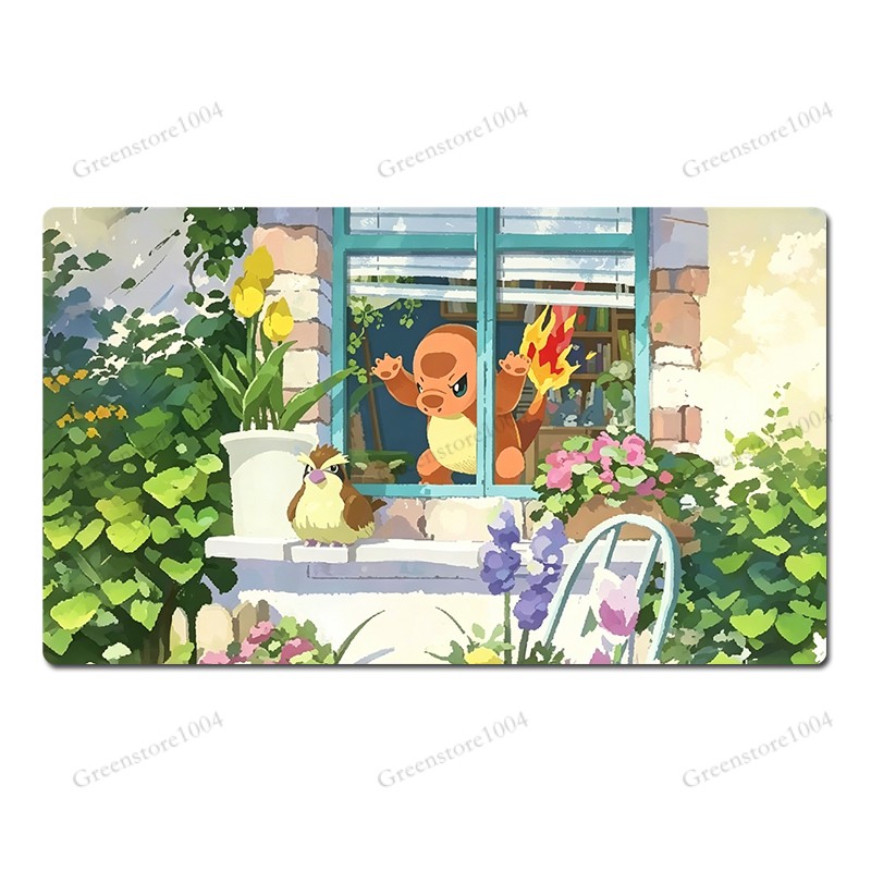 Charmander Board Game Pokemon Table Playmat TCG CCG Mat Games Play Pad Mousepad