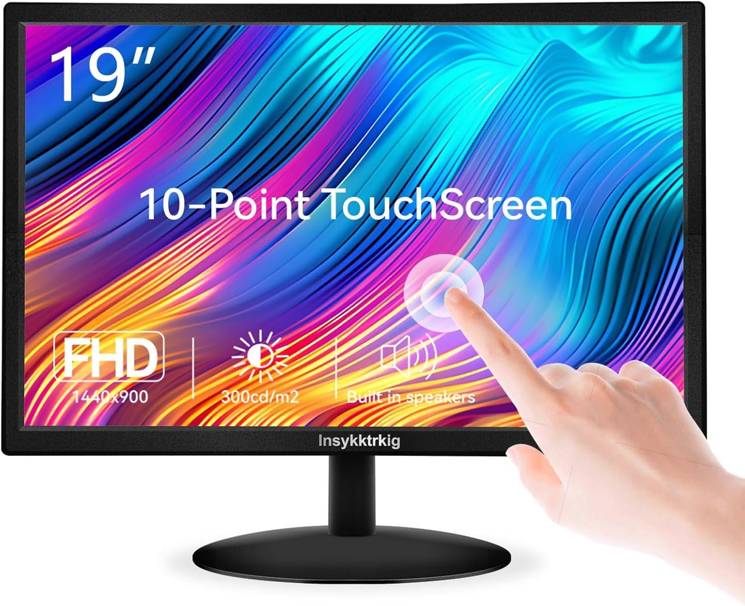 Touchscreen Monitor 19 Inch FHD 1440x900 Multi-Touch Screen HDMI