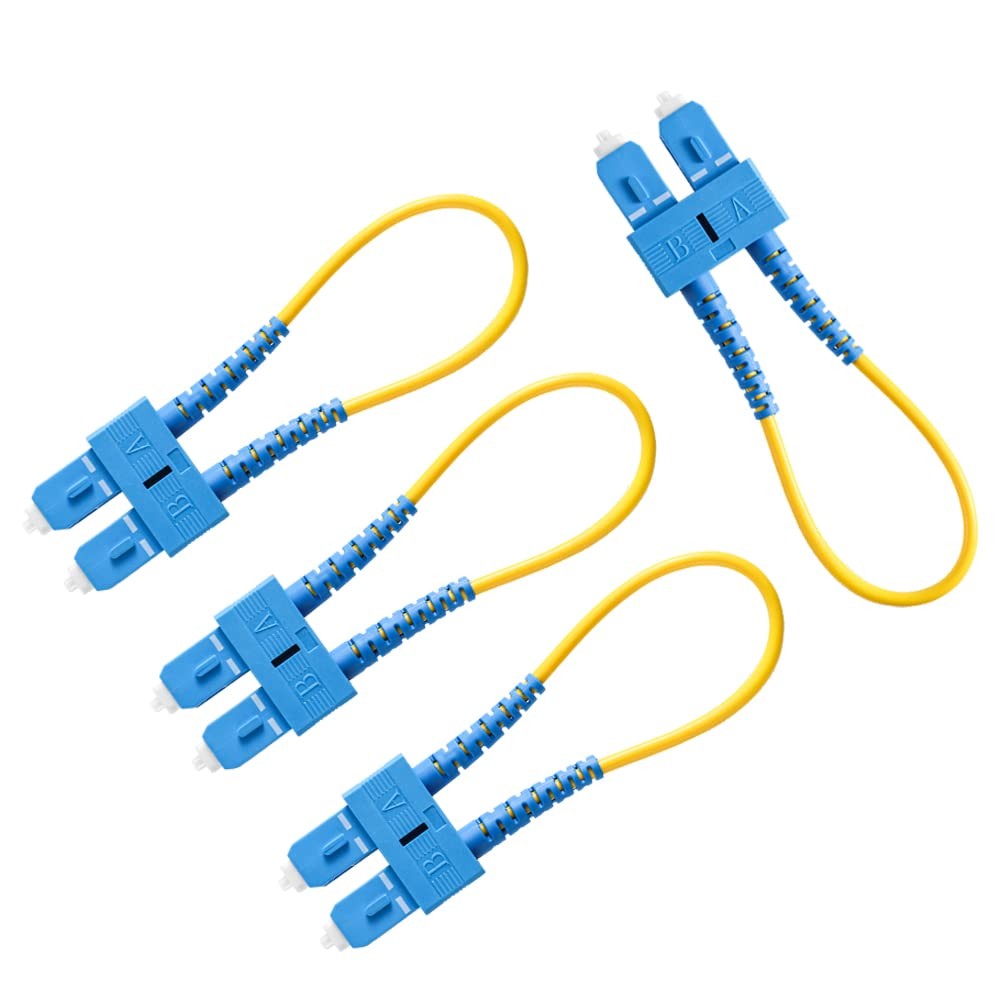 4 PCS Single Mode Loopback Plug Tester SCUPC Fiber Optical Adapter 9/125