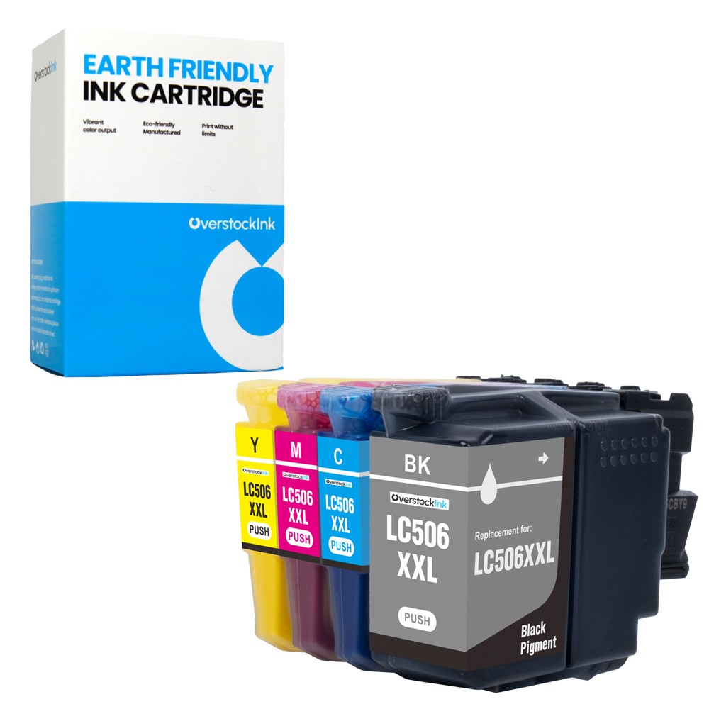 4-Pack OSI Compatible LC506XXL Ink Cartridges Combo fits Brother MFC-J4355DW