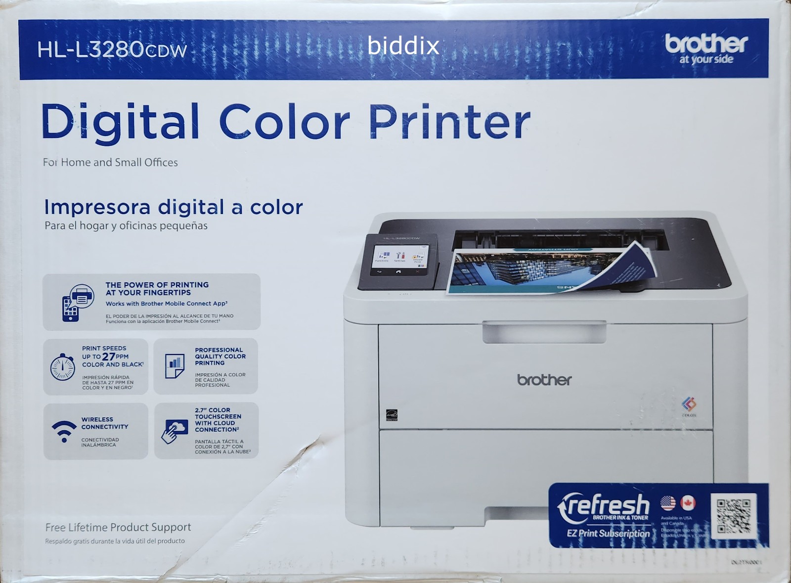 Brother HL-L3280CDW Wireless Digital Color Printer w/ Laser Quality Output White
