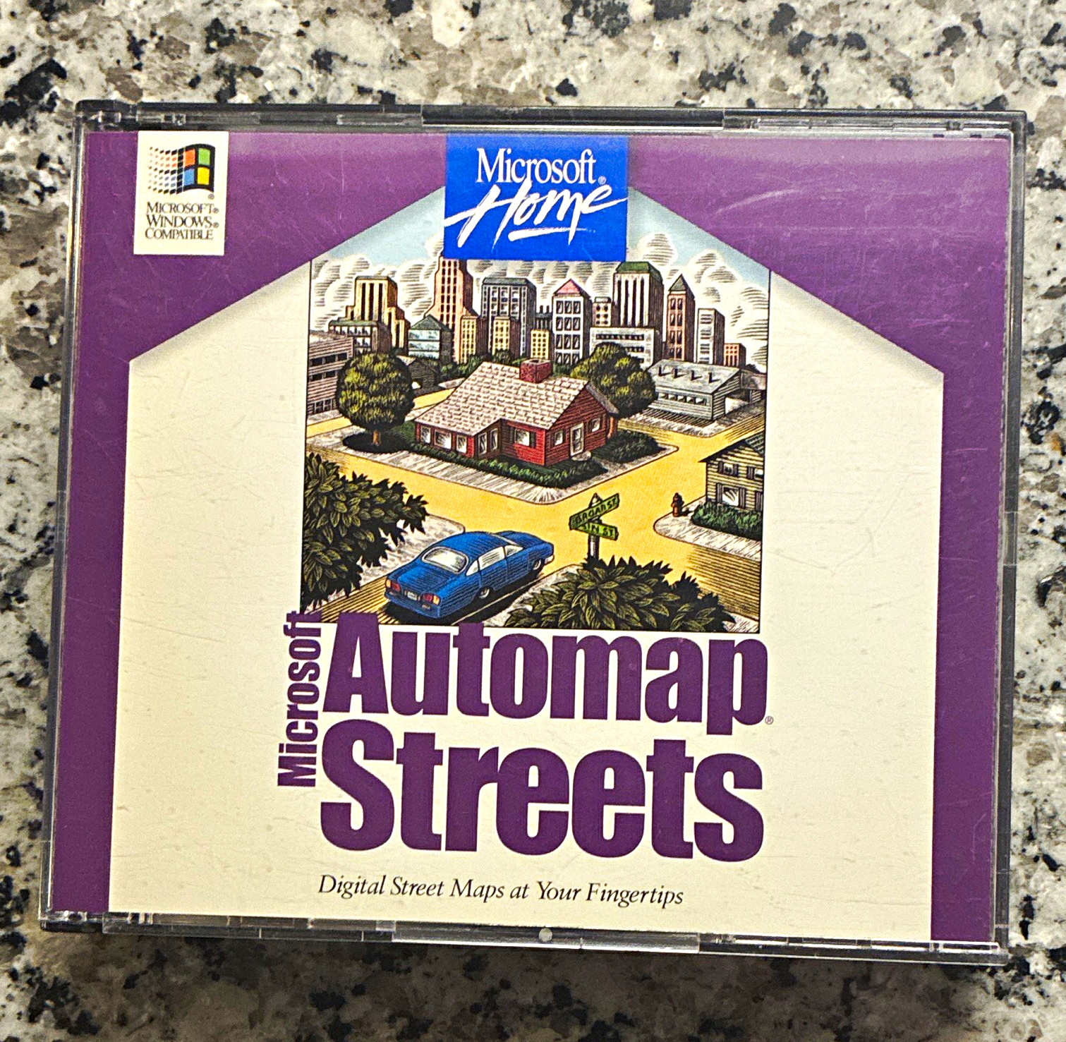 Microsoft Automap Streets CD-ROM for Windows, English Retail Maps & Atlases