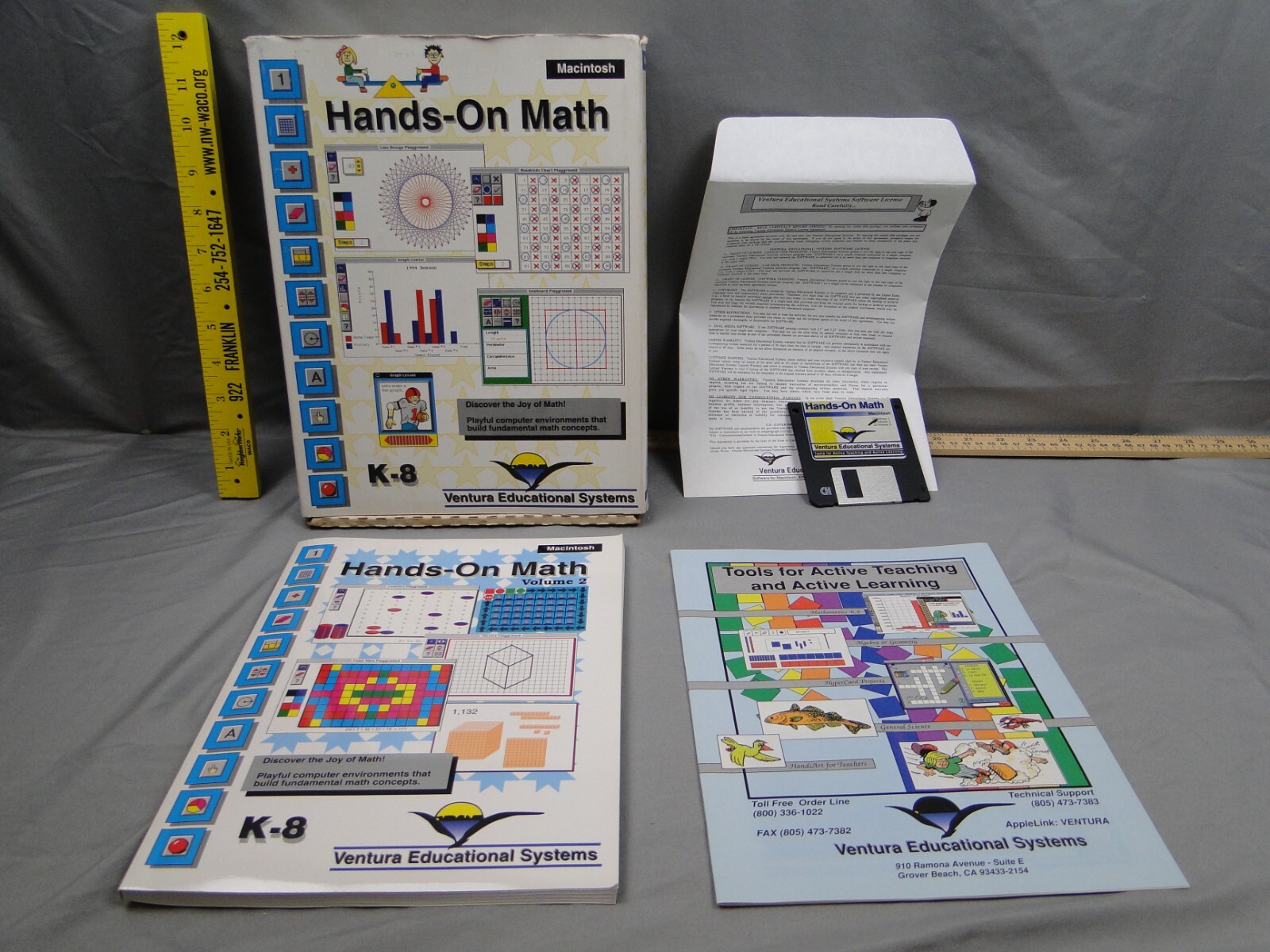 Vintage Hands on Math Macintosh 3.5 Disk K-8 Volume 2 Education Teaching IBM
