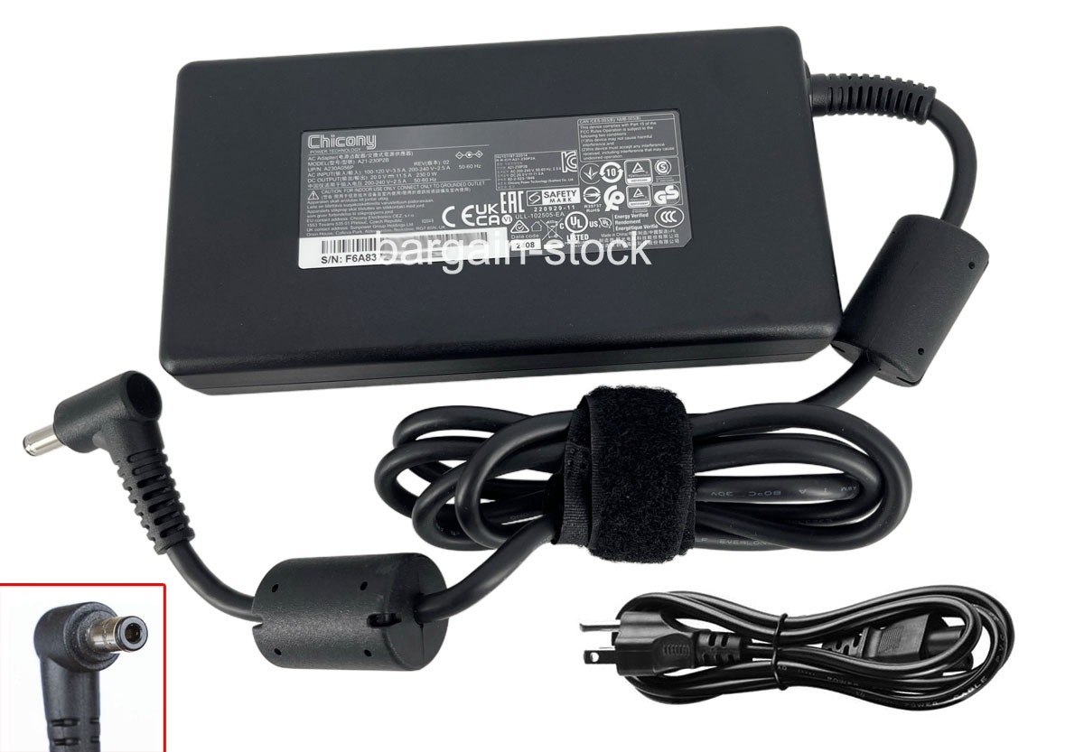 Original 20V 11.5A 230W AC Adapter Charger For MSI GS66 Stealth 10UG RTX 3070