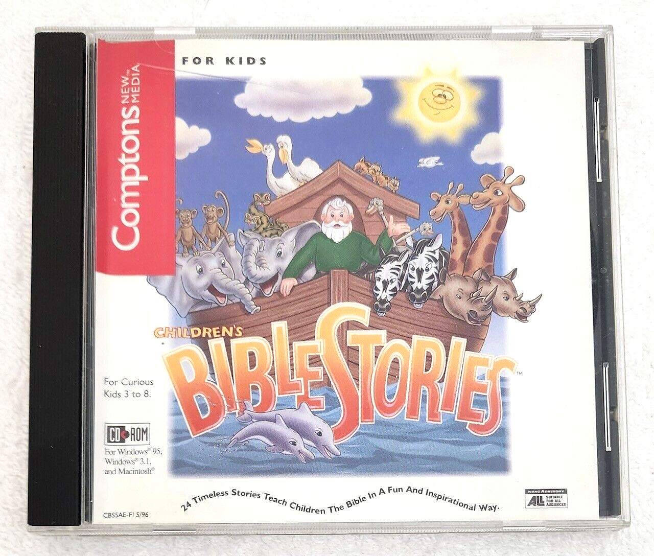 Children’s BIBLE STORIES COMPTON'S NEW MEDIA Win/Mac CD-ROM 1996