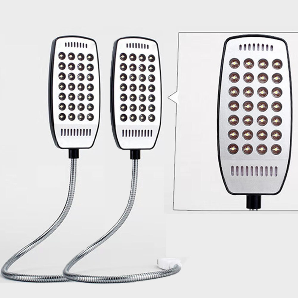 2Pcs Bright Flexible Mini 28LED USB Light Computer Lamp Laptop PC Desk Reading